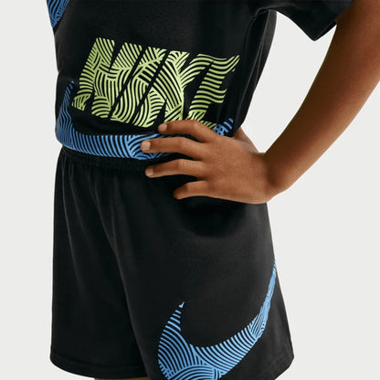 Nike Sportswear In The Zone Çocuk Siyah Şort Takımı