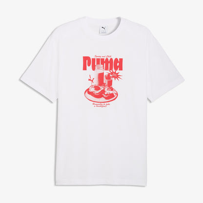 Puma Graphic Erkek Beyaz T-shirt