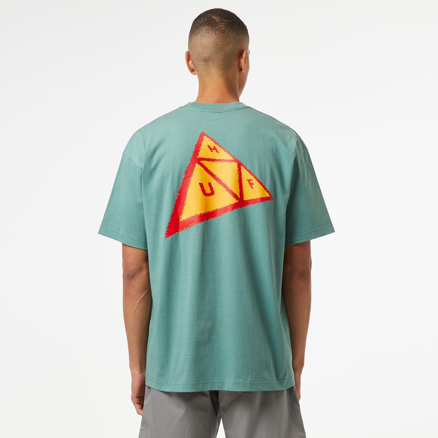 Huf Skewed Tt S/s Erkek Yeşil T-shirt