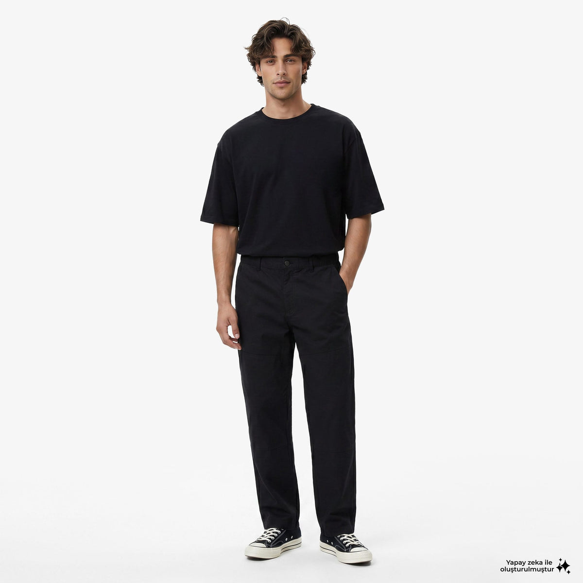 Unıted4 Regular Fit Erkek Siyah Pantolon