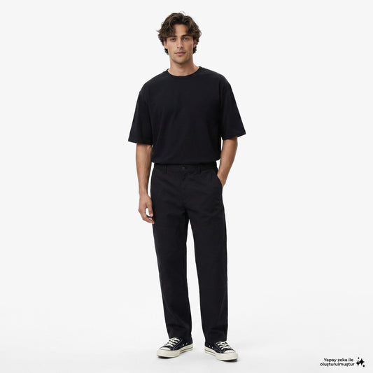 Unıted4 Regular Fit Erkek Siyah Pantolon