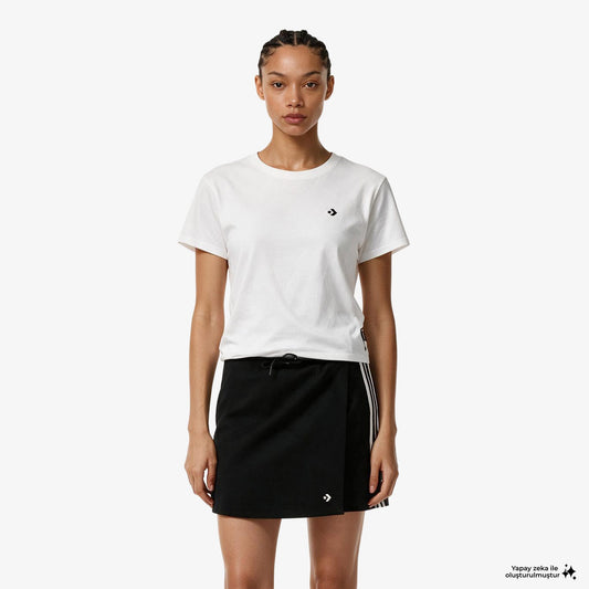 Converse Slim Fit Kadın Beyaz T-shirt