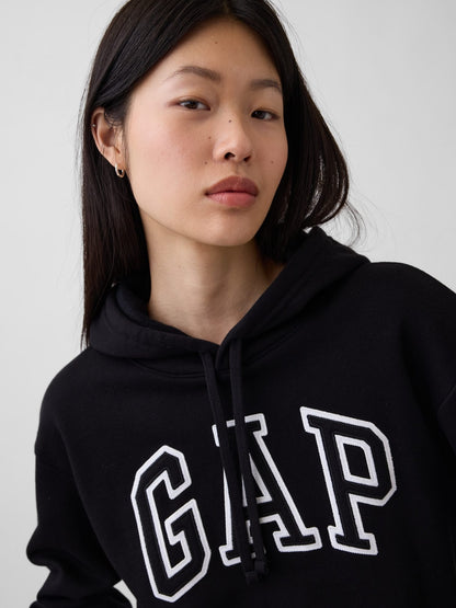Siyah Gap Logo Fleece Sweatshirt
