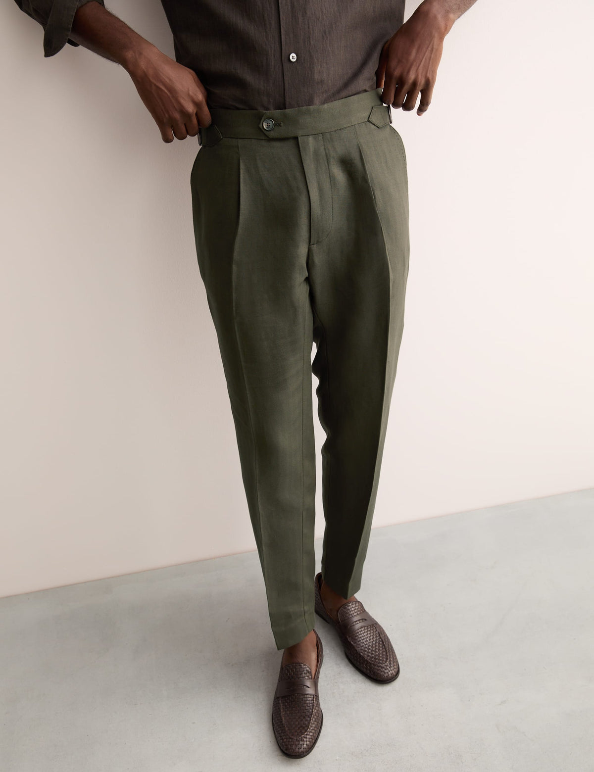 Keten Karışımlı Pantolon