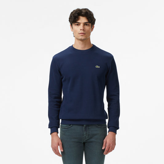Lacoste Erkek Regular Fit Uzun Kollu Bisiklet Yaka Lacivert T-shirt