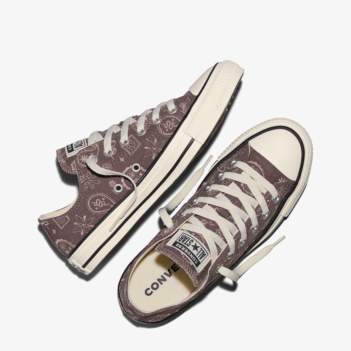 Converse Chuck Taylor All Star Desenli Unisex Kahverengi Sneaker