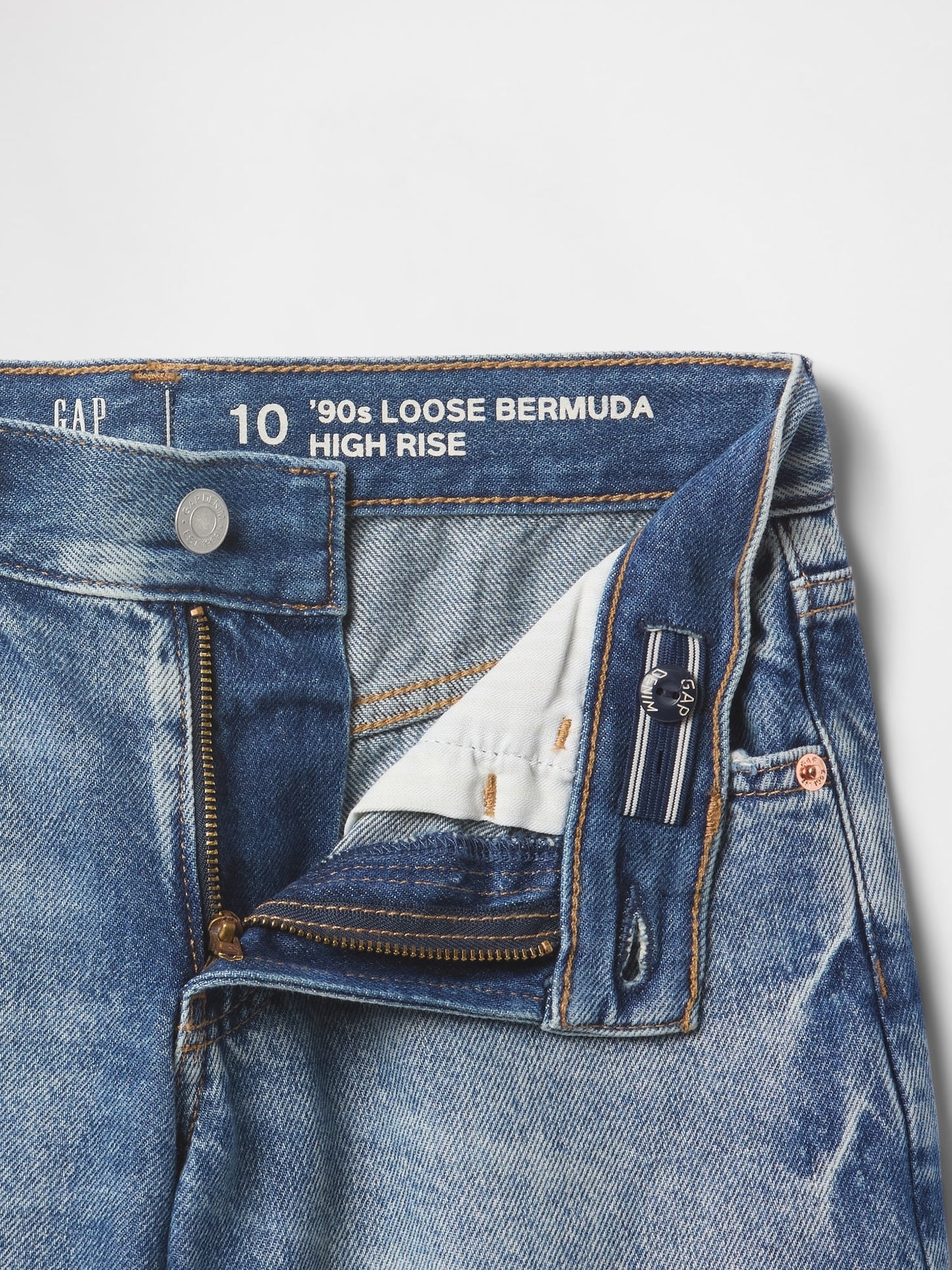 Mavi Low Rise Stride Denim Bermuda Şort