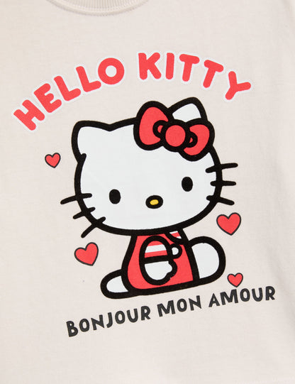 %100 Pamuklu Hello Kitty:trade_mark: T-shirt (2-8 Yaş)