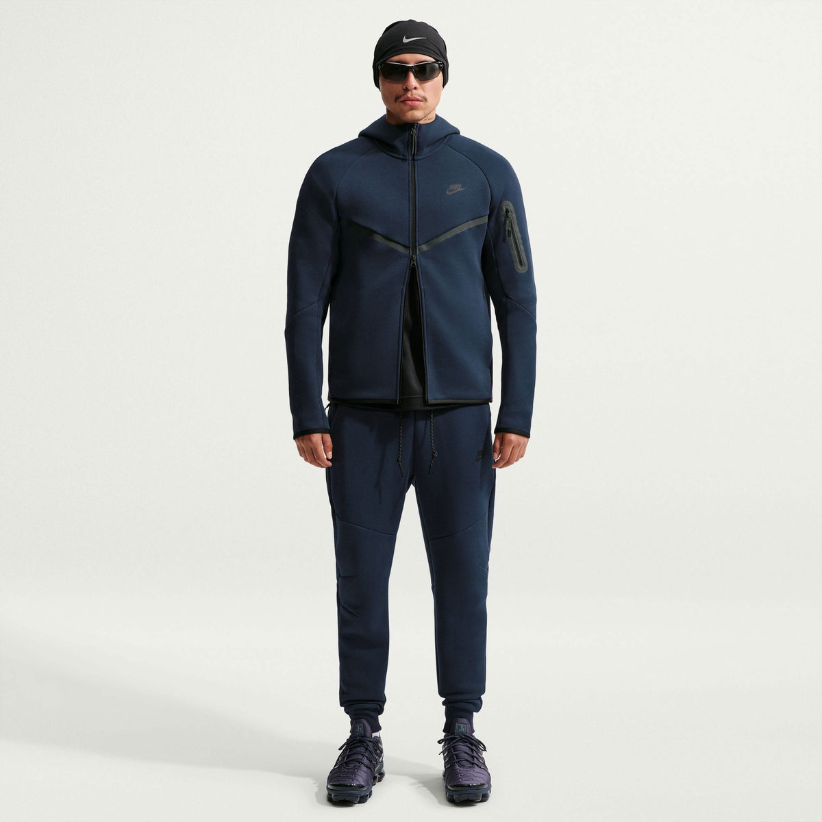 Nike Tech Fleece Full Zip Erkek Mavi Sweatshirt