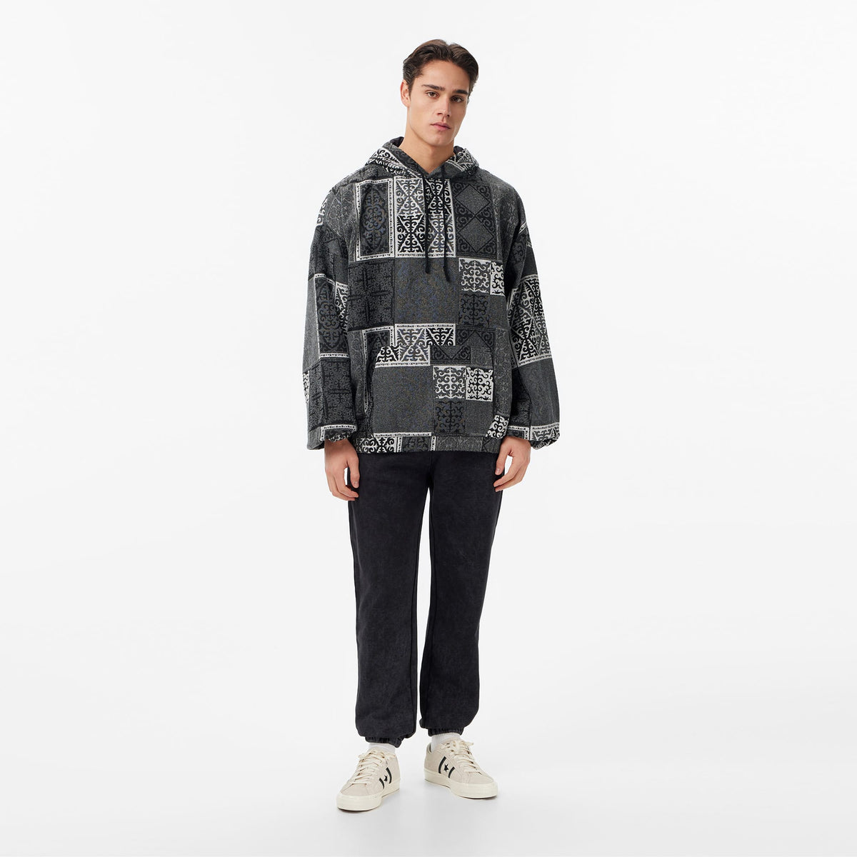 Les Benjamins Erkek Gri Hoodie