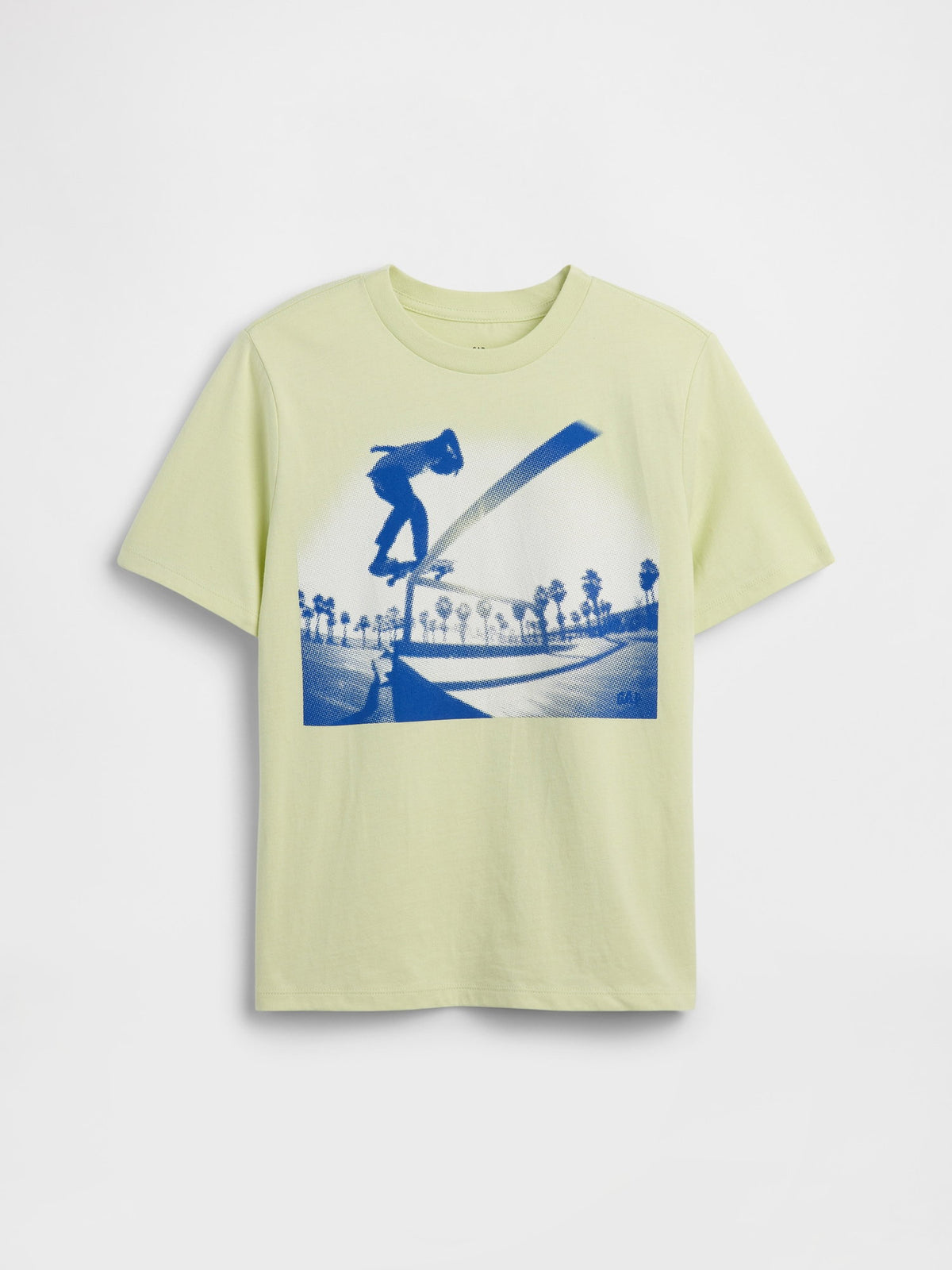Açık Yeşil Grafik Baskılı T-shirt