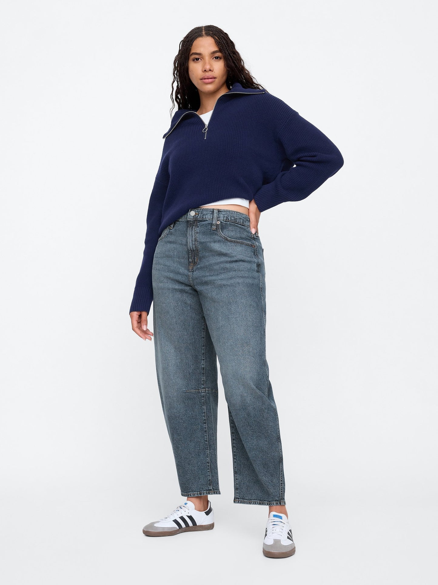 Mavi High Rise Barrel Jean Pantolon