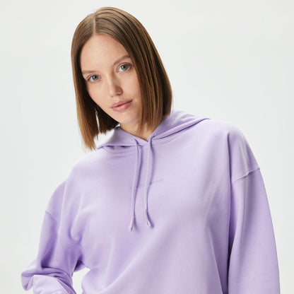 Les Benjamins Essential 303 Kadın Mor Hoodie
