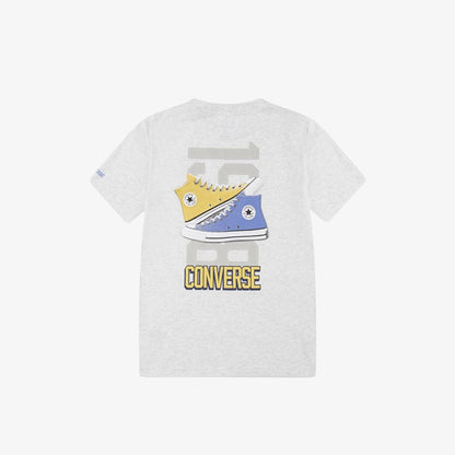 Converse Birch Heather Çocuk Gri T-shirt