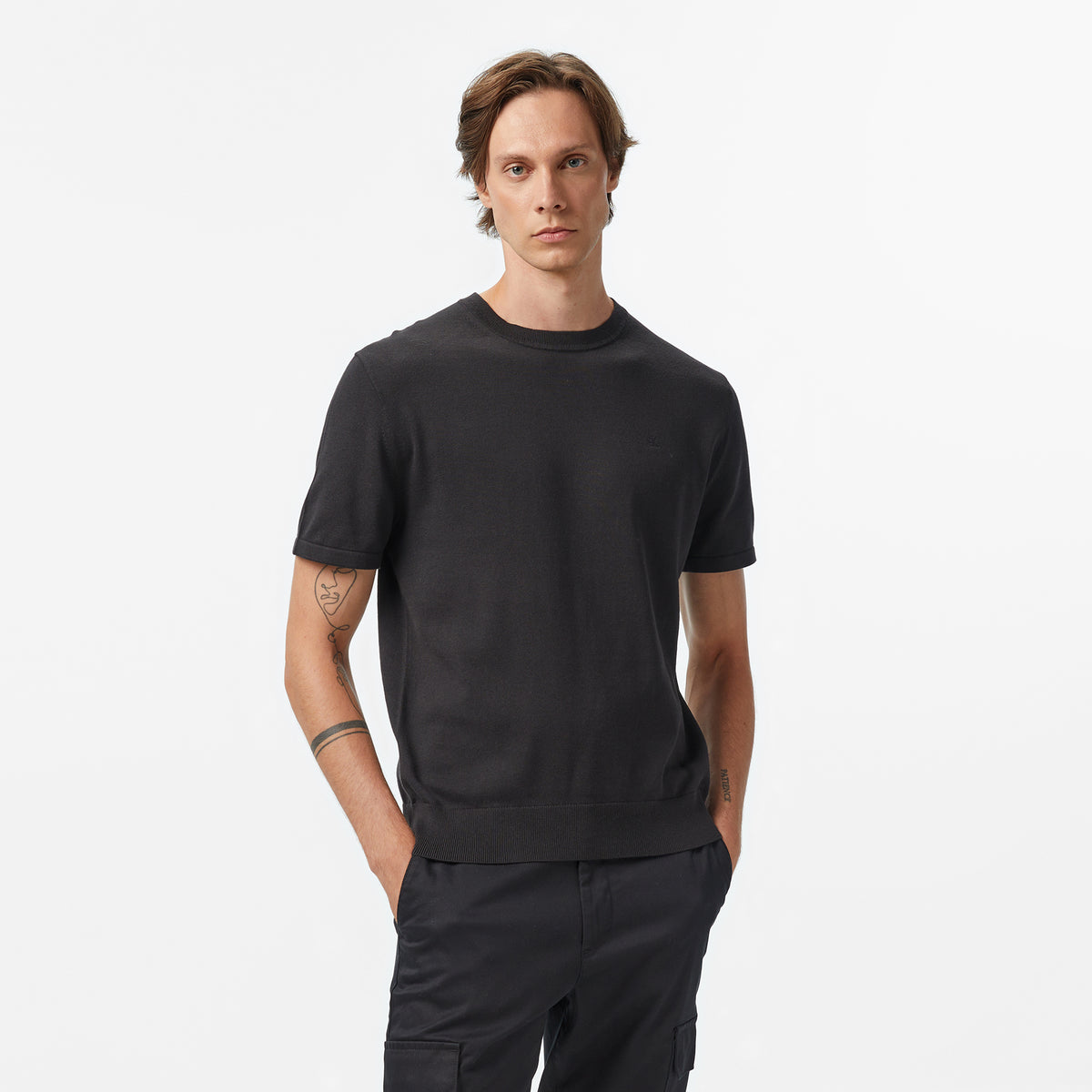 Calvin Klein Supima Erkek Siyah Triko