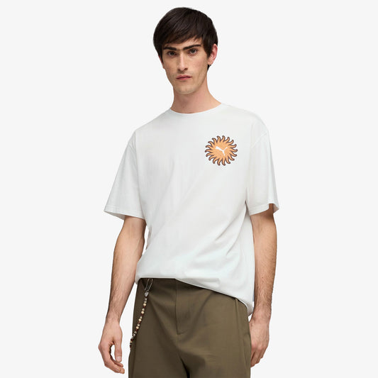 Puma Sunset Drive Relaxed Erkek Beyaz T-shirt