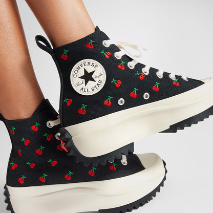 Converse Run Star Hike Platform Cherries Unisex Siyah Sneaker
