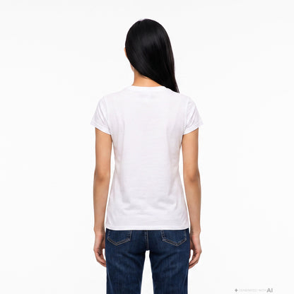 Tommy Hilfiger Corp Logo Kadın Beyaz Crop T-shirt