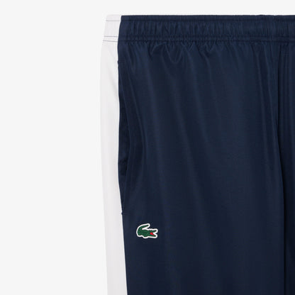 Lacoste Erkek Regular Fit Kapüşonlu Renk Bloklu Beyaz Eşofman Takımı