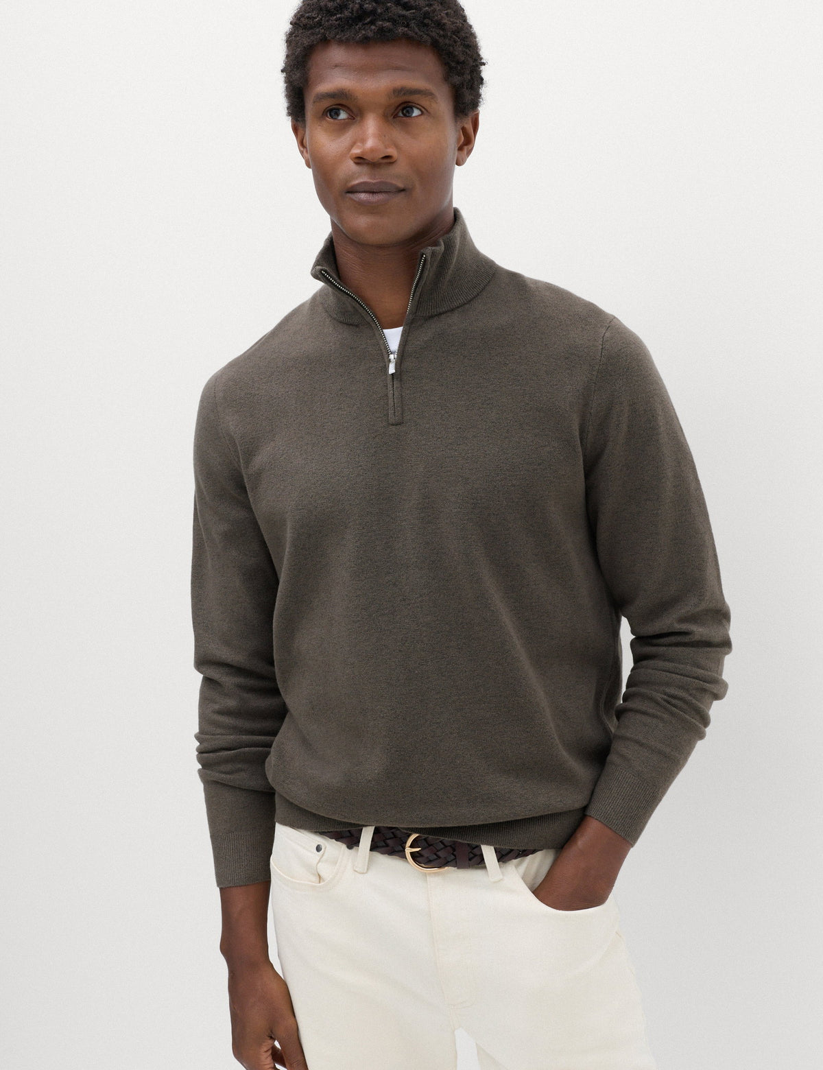 Yarım Fermuarlı Sweatshirt