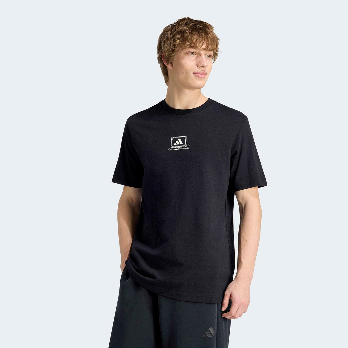 Adidas Erkek Siyah T-shirt