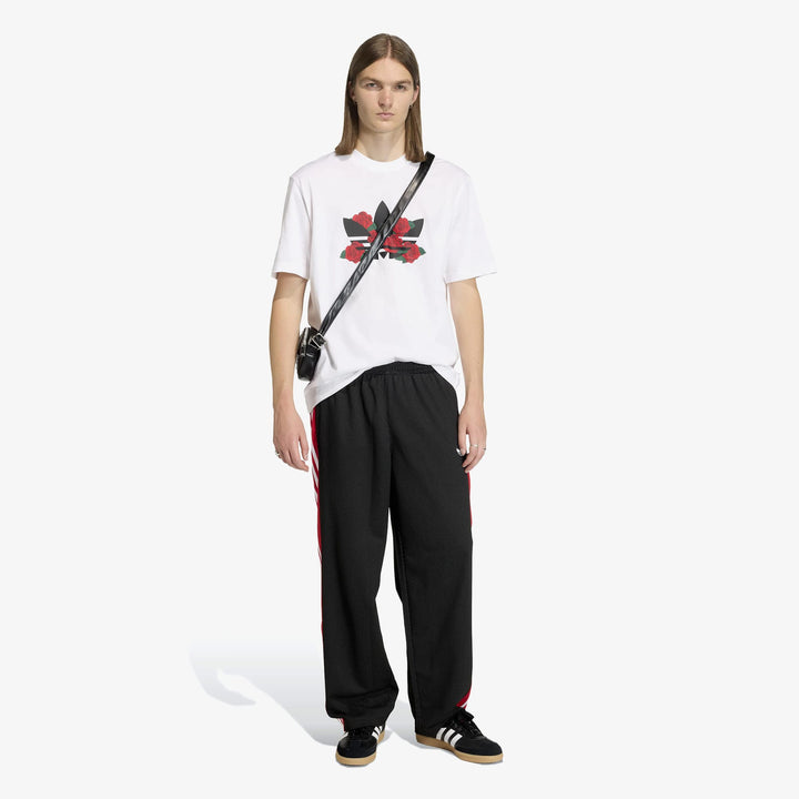 Adidas Bol Fileli Erkek Siyah Eşofman Altı