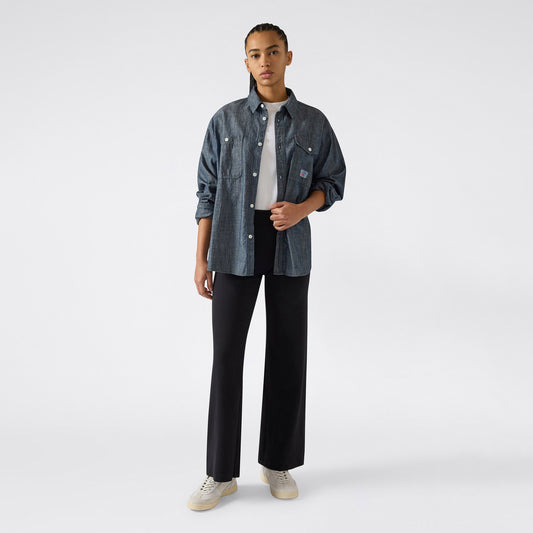 Champion Wide Leg Kadın Siyah Eşofman Altı