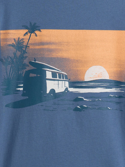 Mavi Grafik Baskılı T-shirt (2’li)