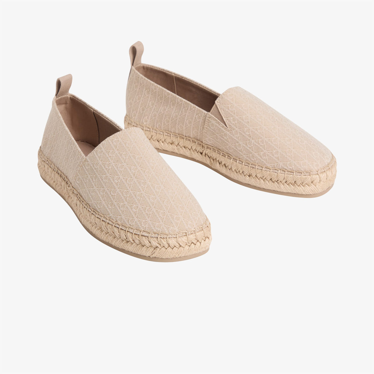 Calvin Klein Oblique Kadın Bej Espadril