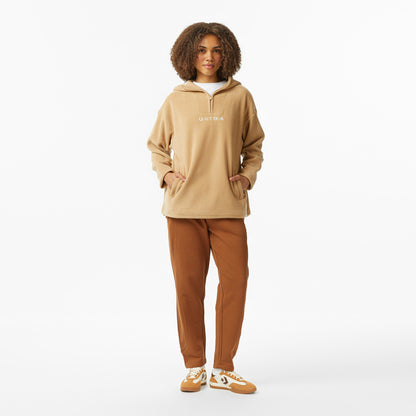 United4 Kadın Kahverengi Hoodie