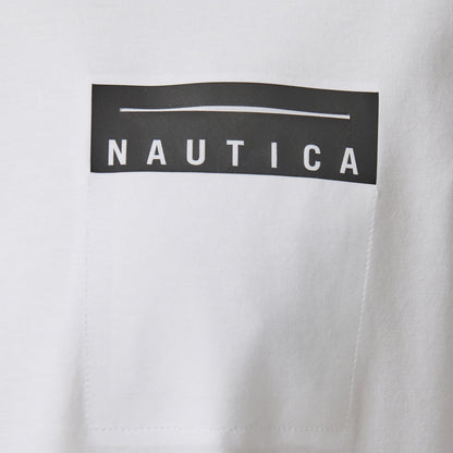 Nautica Erkek Beyaz Regular Fit Baskılı T-shirt