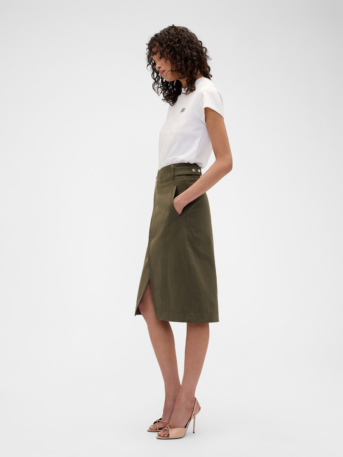 Haki Gap × Victoria Beckham Kargo Etek