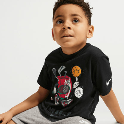 Nike Nkb I Am Sport Boxy Graphic Çocuk Siyah T-shirt