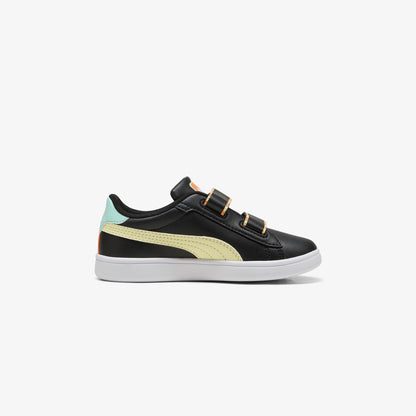 Puma Smash 3.0 Playdate Çocuk Siyah Spor Ayakkabı