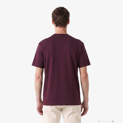 Lacoste Classic Fit Erkek Bordo T-shirt