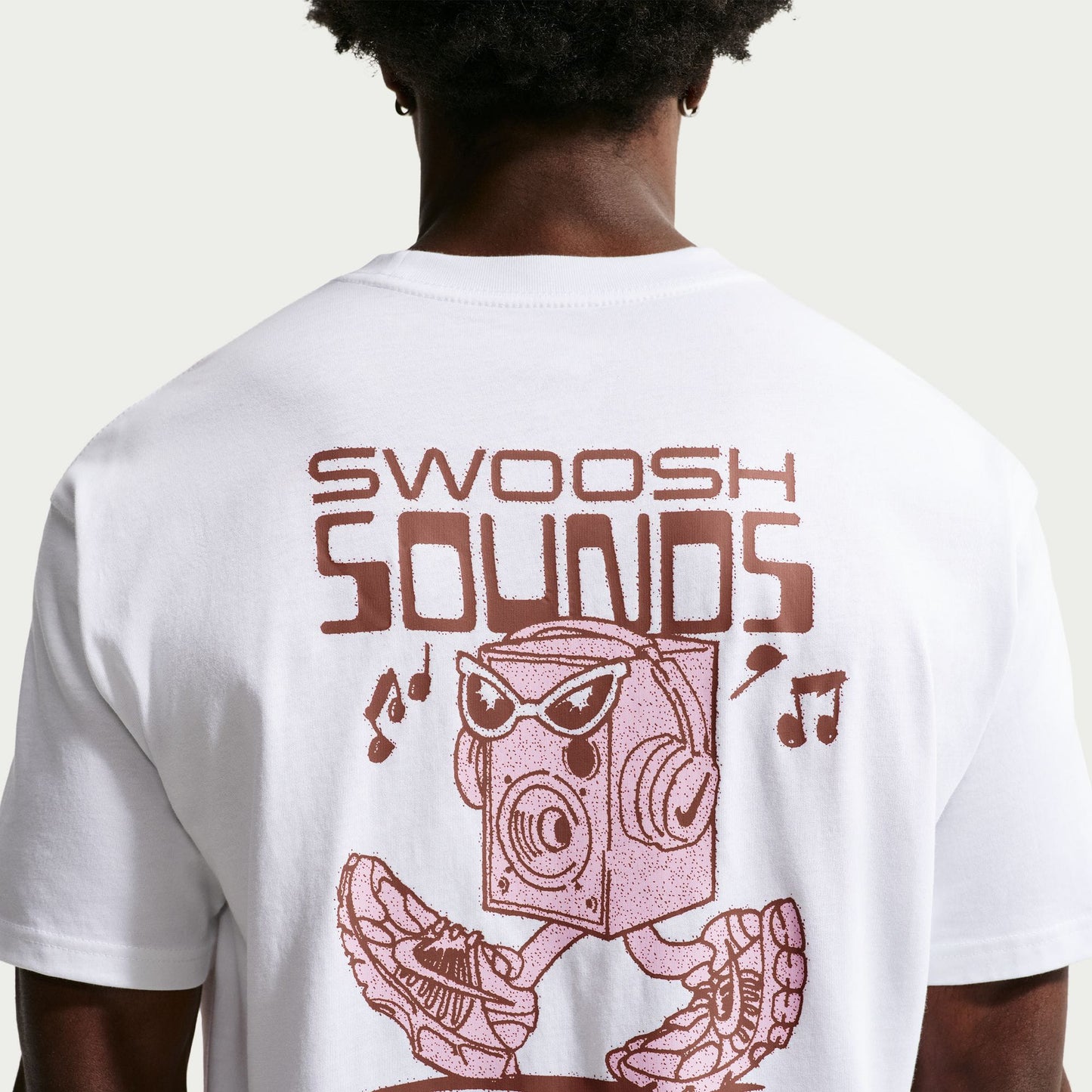 Nike Sportswear Lse Swoosh Sounds Erkek Beyaz T-shirt