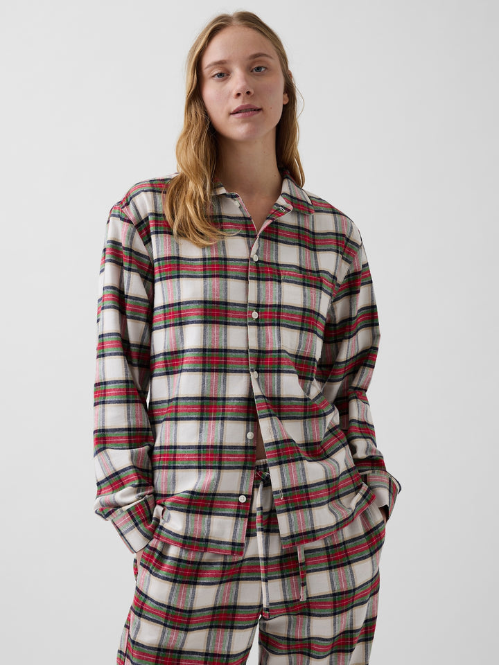 Kırmızı Softest Flannel Gömlek Pijama Üstü