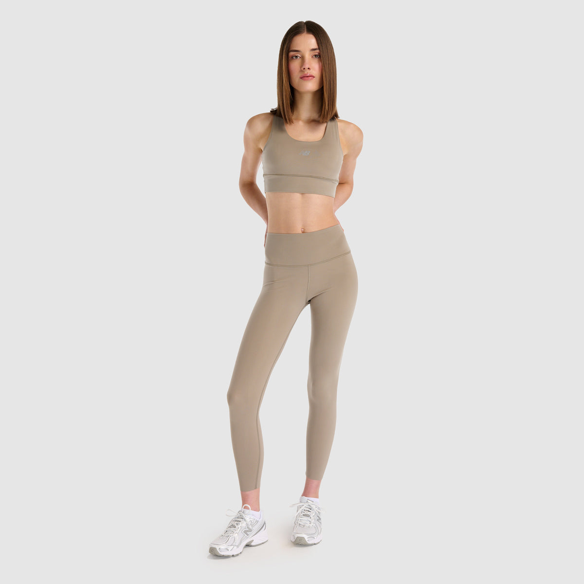 New Balance Classic Kadın Bej Koşu Bra
