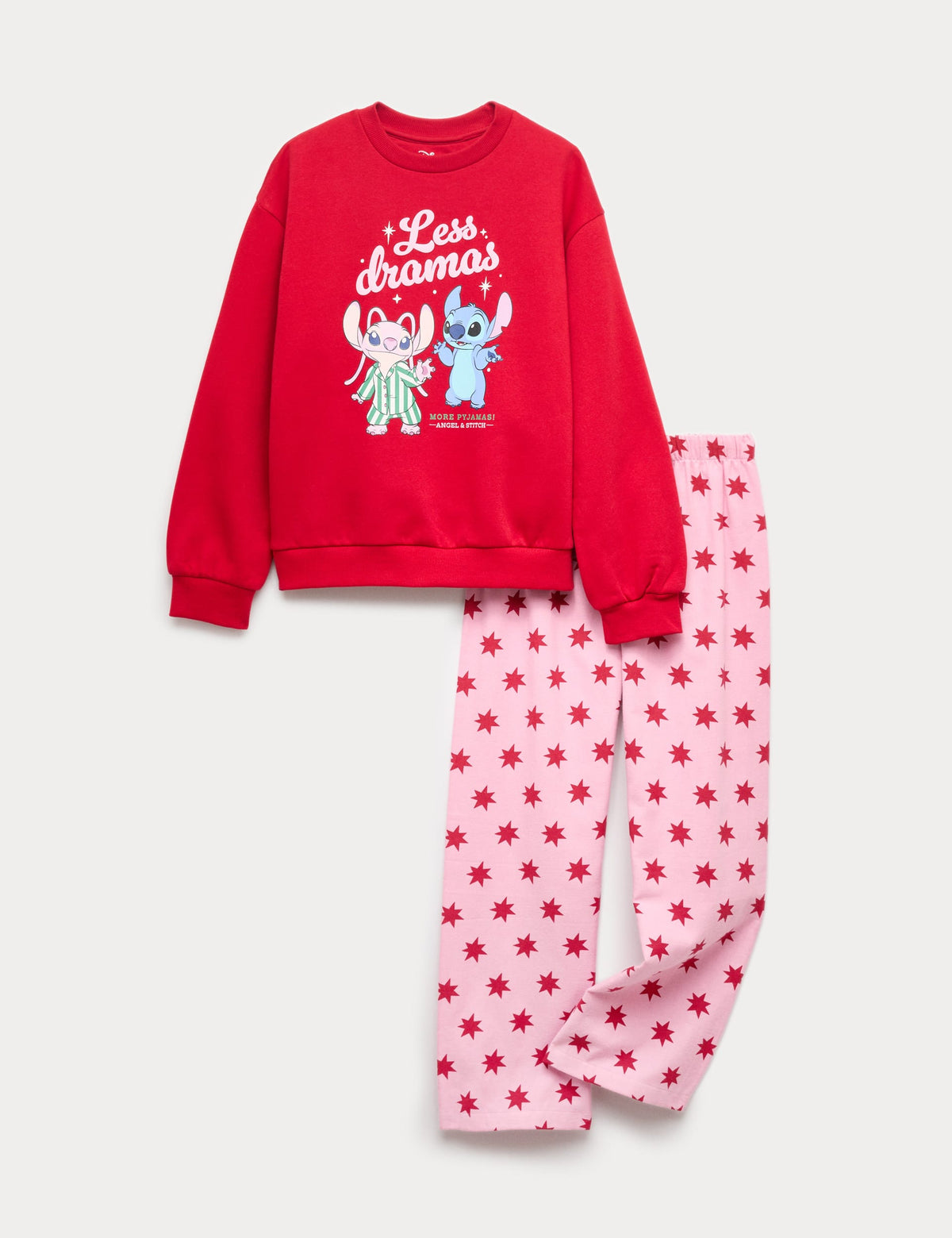 Lilo & Stitch Noel Temalı Pijama Takımı (6-16 Yaş)