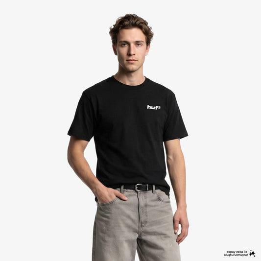 Huf Gimme The Loot Erkek Siyah T-shirt