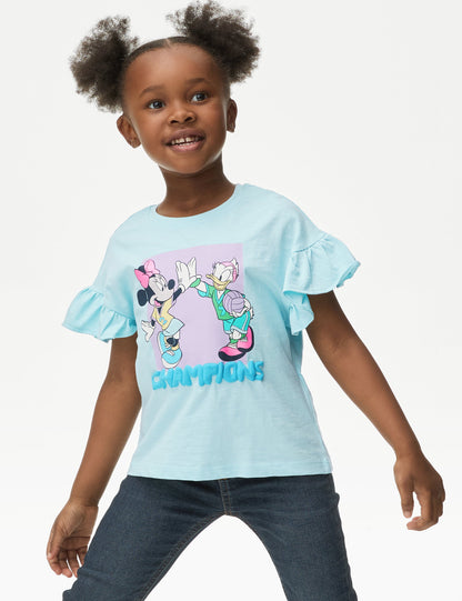 Saf Pamuklu Minnie Mouse:trade_mark: T-shirt (2-7 Yaş)