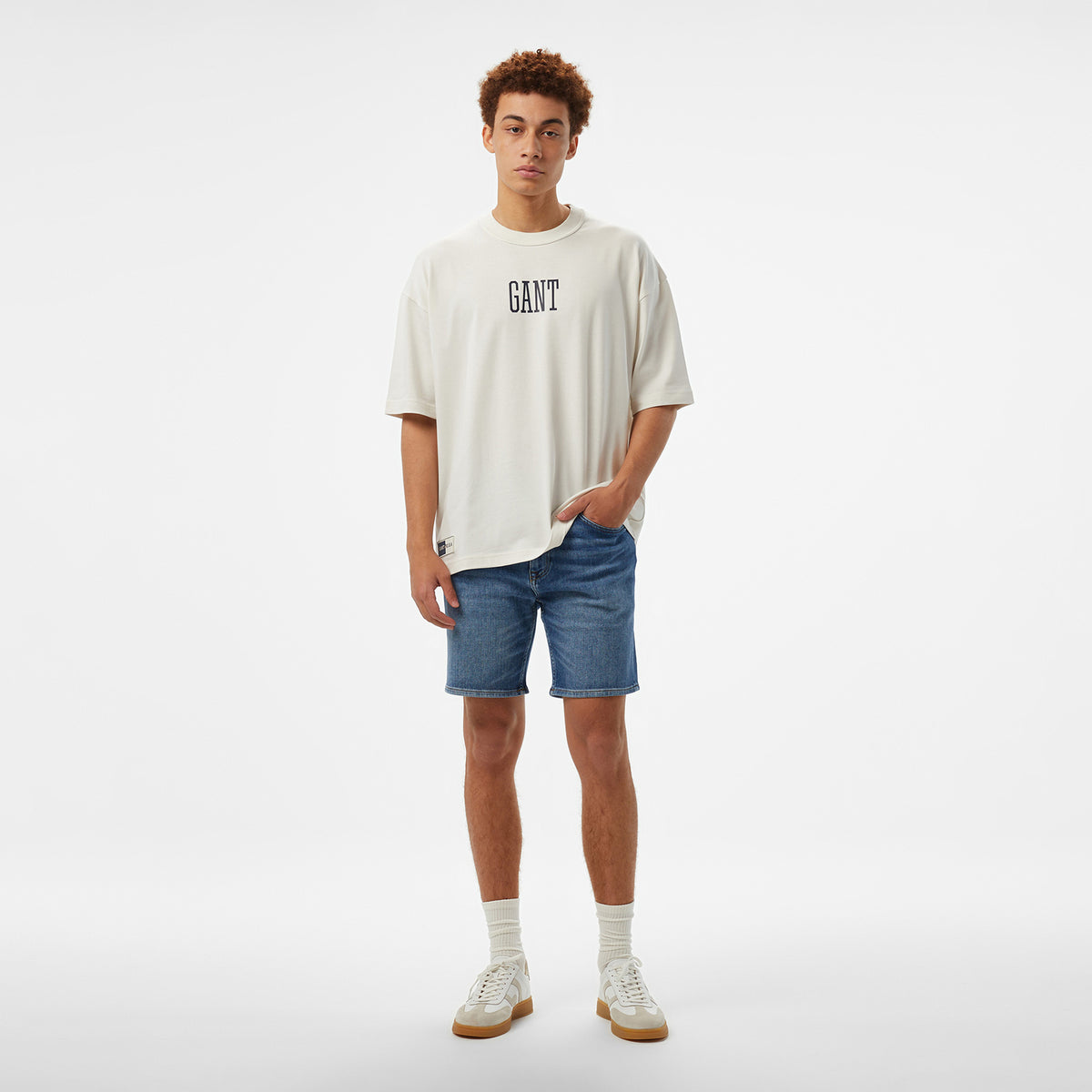 Hoss X Gant New Generation Unisex Beyaz T-shirt