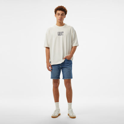Hoss X Gant New Generation Unisex Beyaz T-shirt
