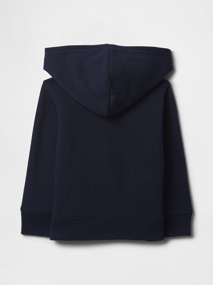 Lacivert Gap Logo Fermuarlı Kapüşonlu Sweatshirt