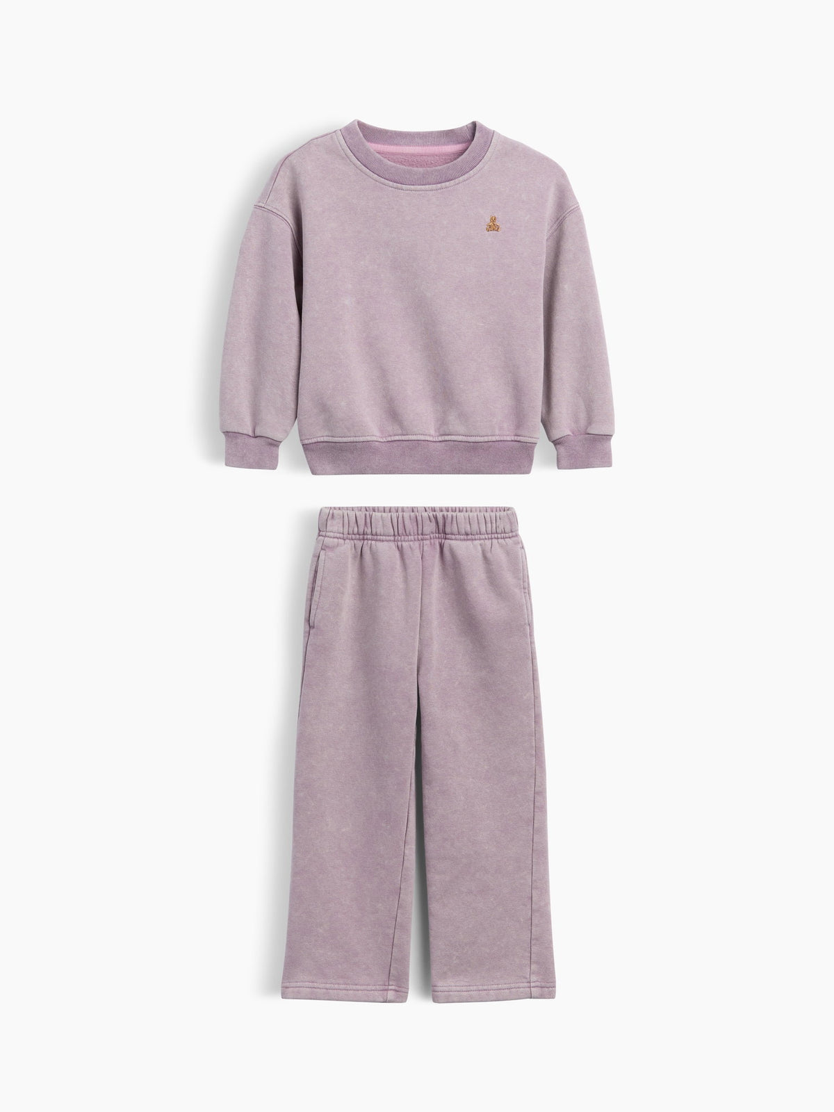 Lila Bebek & Küçük Çocuk Vintagesoft Sweat Seti