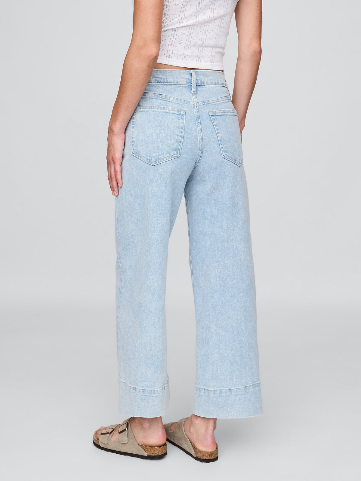 Mavi High Rise Stride Wide-leg Ankle Jean Pantolon
