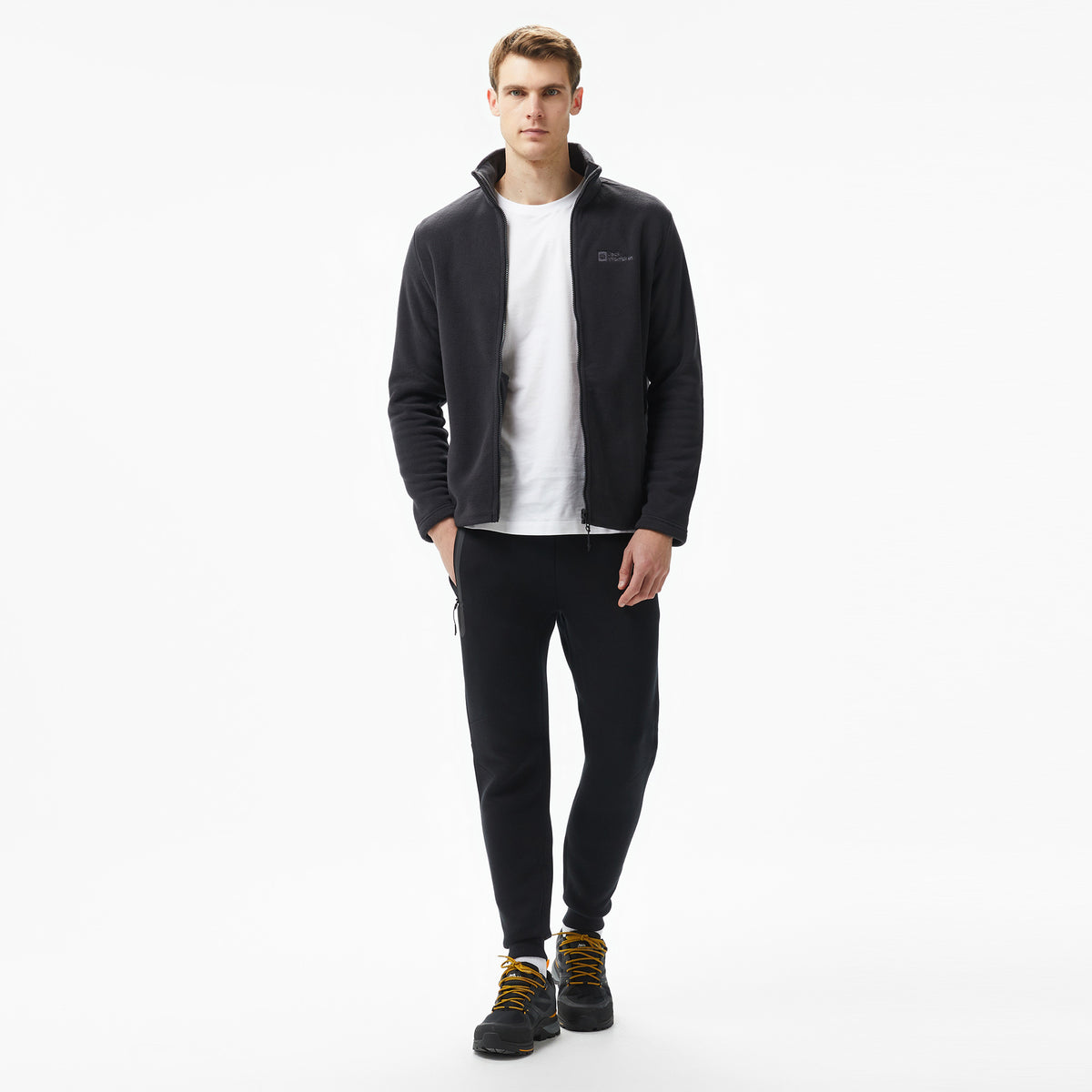 Jack Wolfskin Winterstein Fz Erkek Siyah Outdoor Polar
