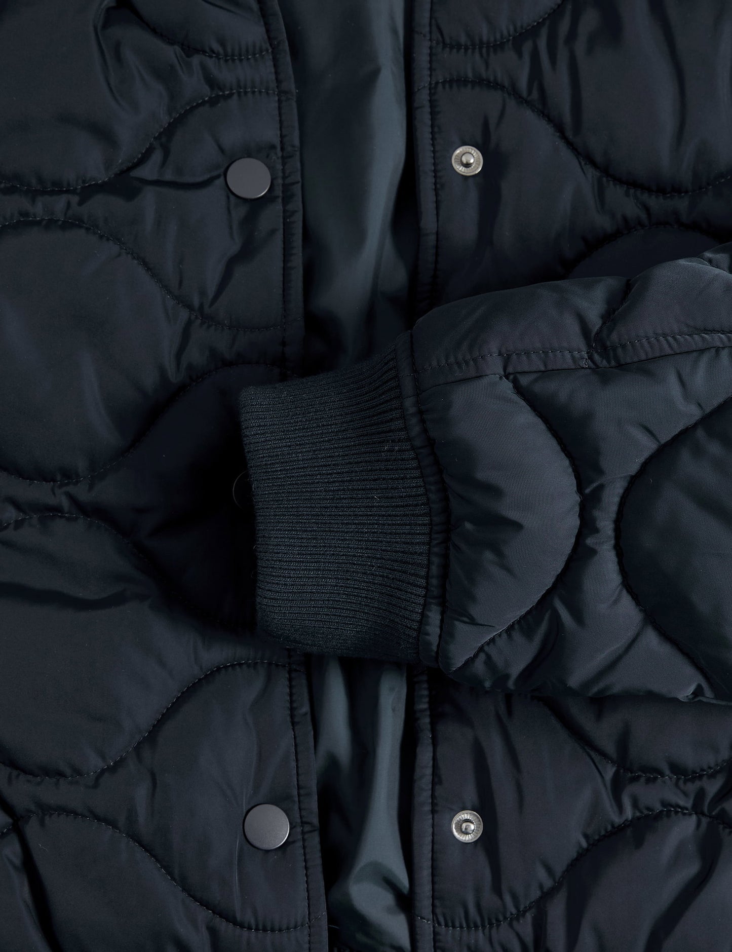 Saten Kapitone Bomber Ceket