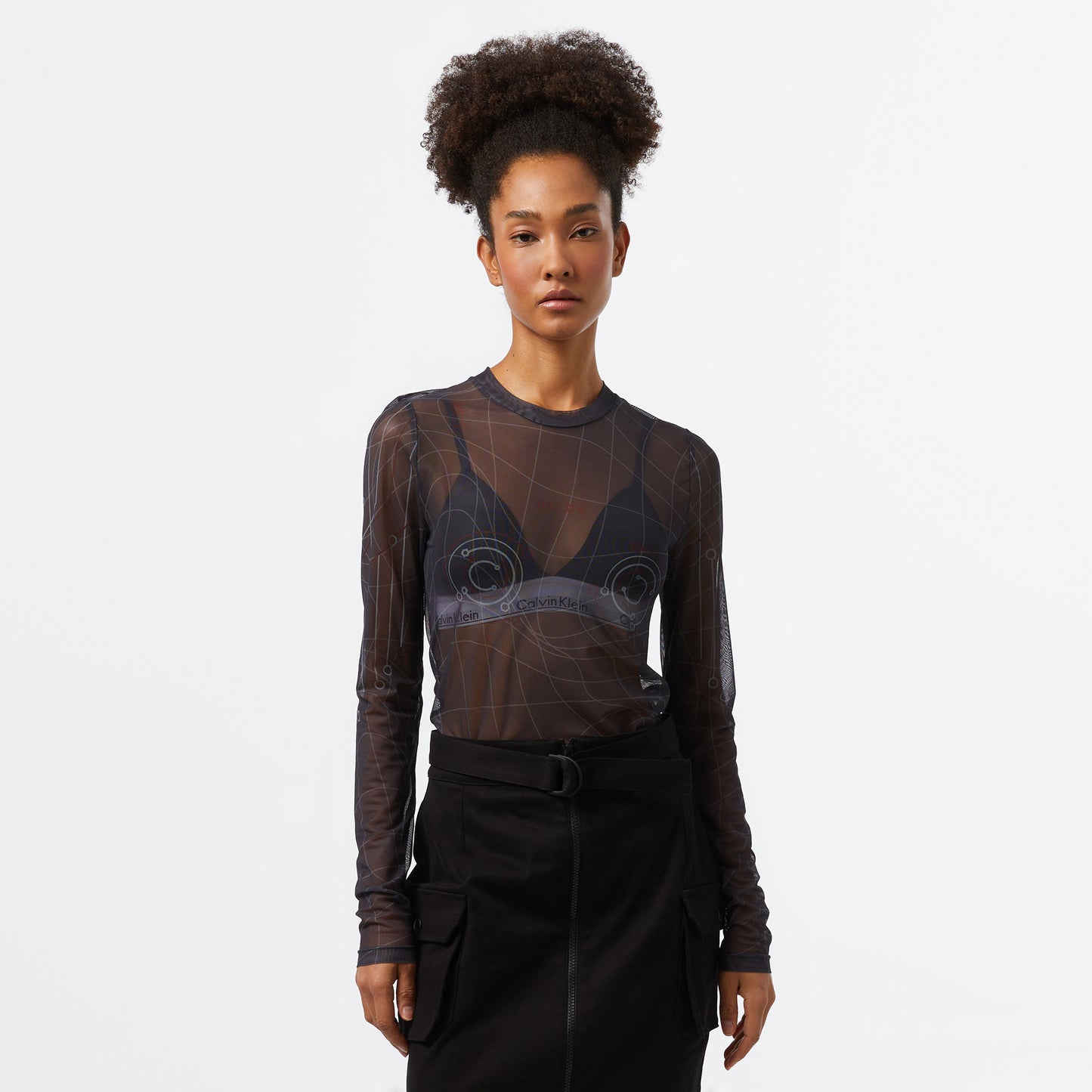 United4 Kadın Siyah Bodysuit