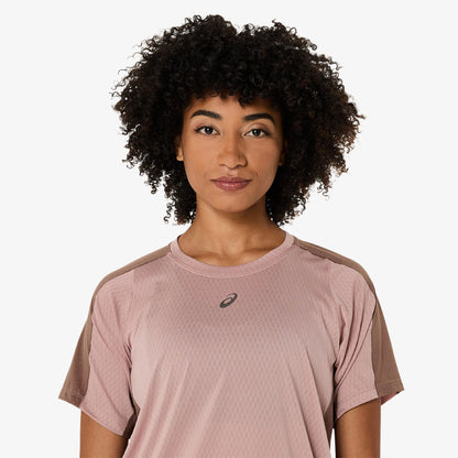 Asics Fujitrail Elite Ss Top Kadın Pembe Koşu T-shirt